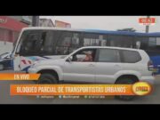 Buses de la empresa “Virgen de la puerta” bloquean parcialmente óvalo Larco por paro anunciado