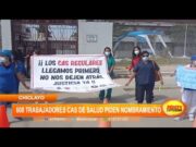 Chiclayo: 600 trabajadores de salud piden nombramiento