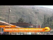 Huaraz: Hidrandina entrega terreno para instalación de redes de electrificación