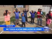 No todos acatan simulacro en Trujillo