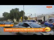 Trujillo: Semáforos descompuestos ponen en peligro a escolares