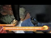 Cajamarca: Caen delincuentes mientras asaltaban tienda de abarrotes