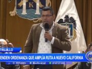 Trujillo: Regidor Luis Bahamonde defiende ordenanza que amplía ruta a Nuevo California