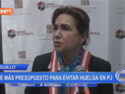 Trujillo: Elvia Barrios pide más presupuesto para evitar huelga en PJ
