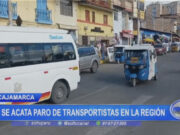 Cajamarca: transportistas no acataron paro en primer día