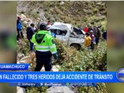 Huamachuco: un fallecido y tres heridos deja accidente de tránsito