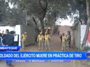 Lambayeque: soldado del ejército muere en práctica de tiro