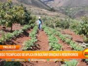 Riego tecnificado se aplica en Bolívar gracias a reservorios