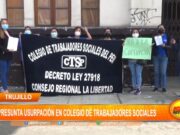 La Libertad: Presunta usurpación en colegio de trabajadores sociales