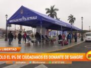 La Libertad: Solo el 9% de ciudadanos es donante de sangre