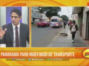 Panorama del paro indefinido de transportes en el Óvalo Grau