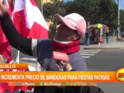 Trujillo: Se incrementa precio de banderas para fiestas patrias