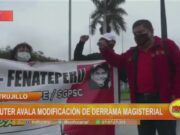 Trujillo: SUTER avala modificación de Derrama Magisterial
