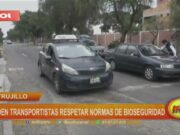 Trujillo: piden transportistas respetar normas de bioseguridad