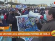 Trujillo: agentes de seguridad y obreros protestan por recorte de movilidad y refrigerios