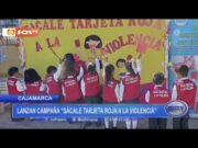 Cajamarca: lanzan campaña «Sácale tarjeta roja a la violencia»