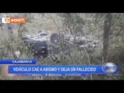Cajamarca: vehículo cae a abismo y deja un fallecido