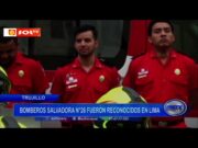 Trujillo: bomberos salvadora n°26 fueron reconocidos en Lima