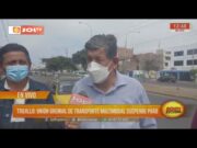 Trujillo: Unión gremial de transportes multimodal suspende paro