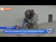 Trujillo: niña que estudiaba en la calle recibe beca integral