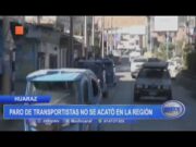 Huaraz: paro de transportistas no se acató en la región en primer día