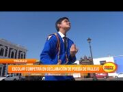 La Libertad: Escolar competirá en declamación de poesía de César Vallejo
