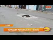 Forados en pista dificultan el tránsito vehicular
