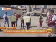 Chiclayo: colapso de alcantarillado perjudica a más de 300 familias