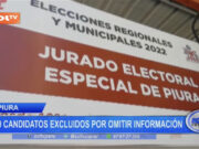 Piura: 30 candidatos excluidos por omitir información