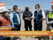 Chiclayo: sensibilizan a transportistas sobre traslado legal