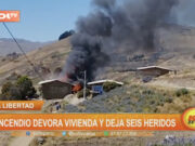 La Libertad: incendio devora vivienda y deja seis heridos