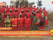 La Libertad: en aniversario, invitan a conformar cuerpo de bomberos