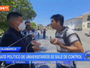 Cajamarca: debate político de universitarios se sale de control