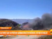La Libertad: agricultores que sufrieron quemaduras en incendio, están estables