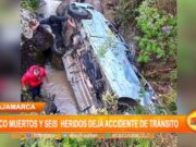 Cajamarca: cinco muertos y seis heridos deja accidente de tránsito en Chugur