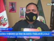 Trujillo: rescatan a 18 menores que eran obligados a trabajar en la calle
