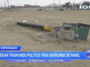 Trujillo: niegan trasfondo político tras derrumbe de panel