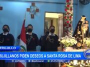 Trujillo: ciudadanos piden deseos a Santa Rosa de Lima