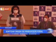 Áncash: Sortean orden de franja electoral