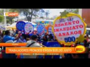 Piura: trabajadores Pronoeis exigen sueldo justo