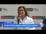Dina Boluarte: “Informe que pretende inhabilitar al presidente es una exageración”