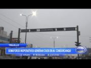 Semáforos inoperativos generan caos en avenida Condorcanqui