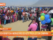 Trujillo: policía beneficia a moradores de Alto Trujillo con campaña