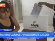 Trujillo: La mayoría de ciudadanos a favor de adelanto de elecciones
