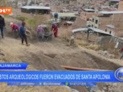 Cajamarca: restos arqueológicos fueron evacuados de Santa Apolonia