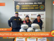 Trujillo: «Los paqueteros de la Industrial» caen con 29 kilos de marihuana