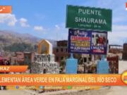 Huaraz: implementan área verde en faja marginal del Río Seco