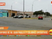 Trujillo: semáforos de avenida Juan Pablo II y Colibríes operativos