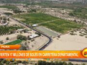 Piura: invierten diecisiete millones de soles en carretera departamental