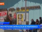 Huaraz: vecinos protestan contra alcalde de Independencia